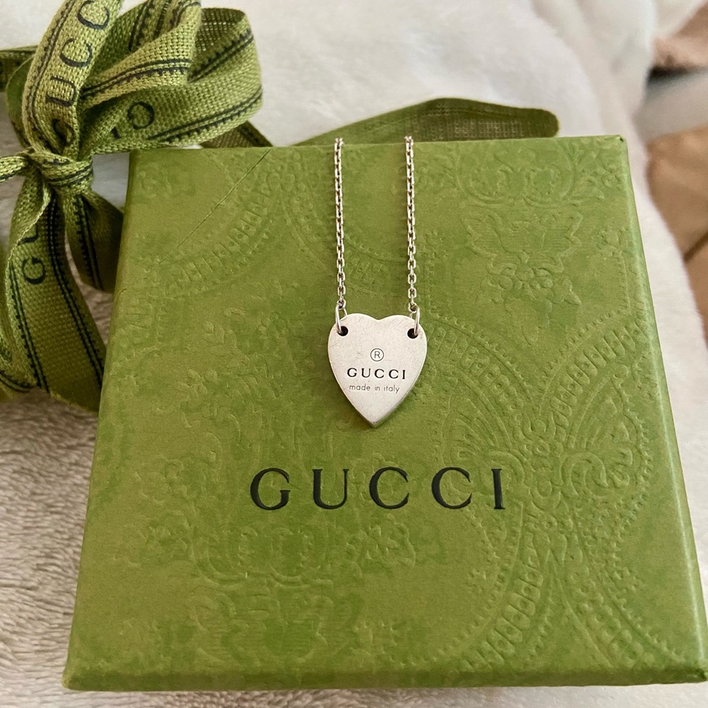 Gucci Silver Heart Bracelet